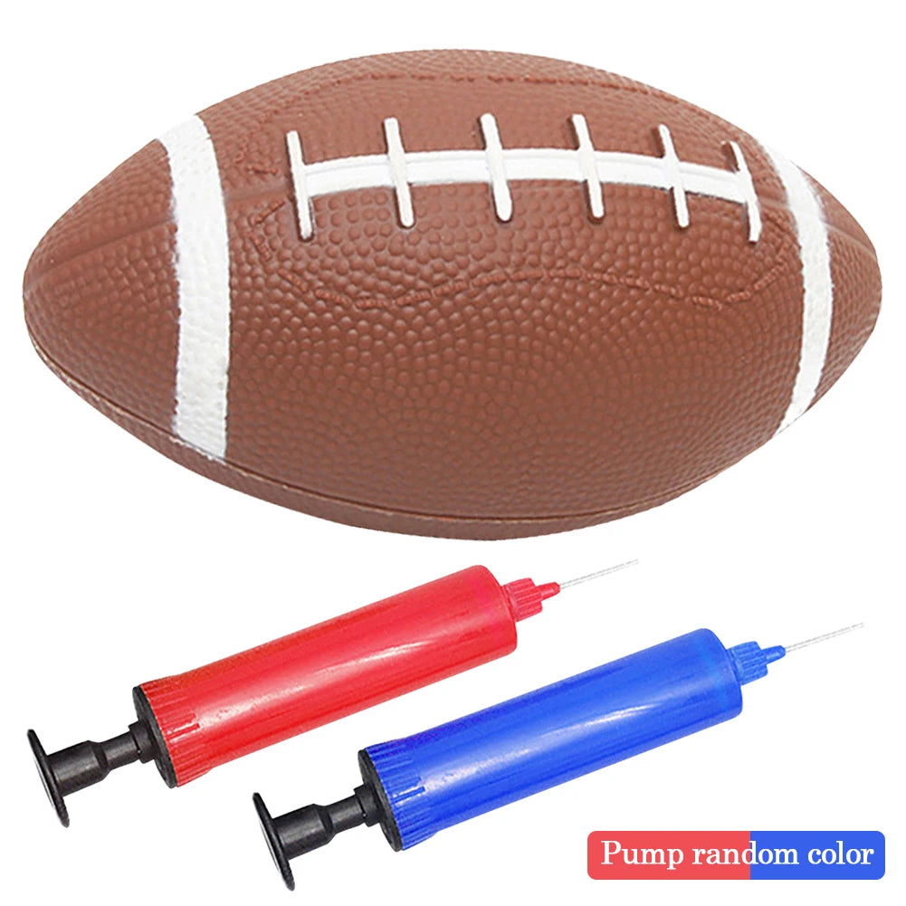 Teen Rugby & American Football – Anti-Slip Kids Game Ball with Inflator