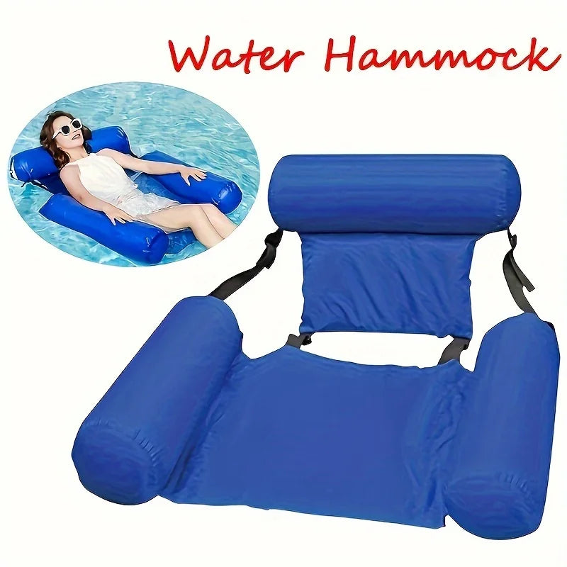 PVC Inflatable Floating Hammock Pool & Beach Lounger