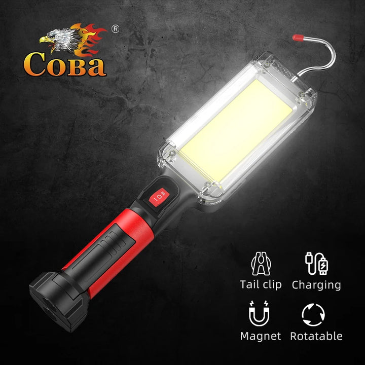 LED Work Light COB Floodlight 8000LM Rechargeable Portable Magnetic Lamp