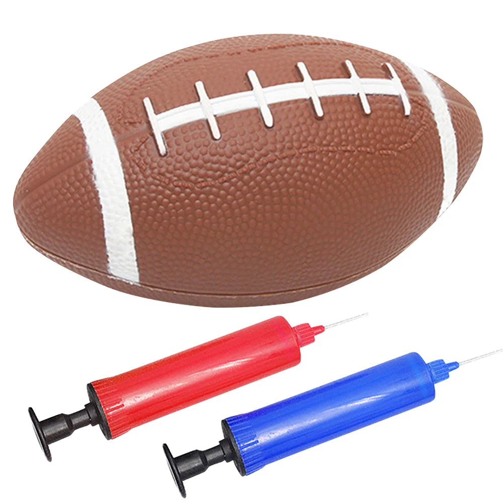 Teen Rugby & American Football – Anti-Slip Kids Game Ball with Inflator