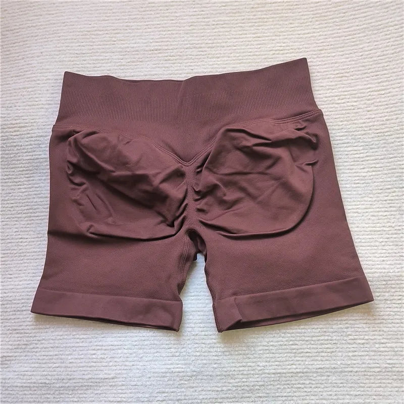 Women’s Scrunch Butt Gym Shorts – Seamless Biker & Yoga Athletic Shorts