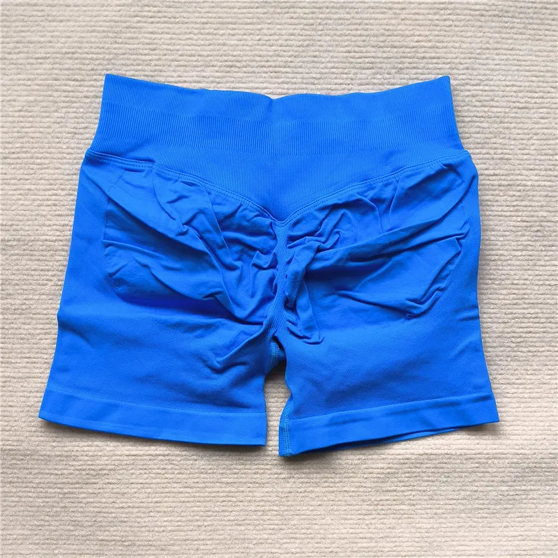 Women’s Scrunch Butt Gym Shorts – Seamless Biker & Yoga Athletic Shorts