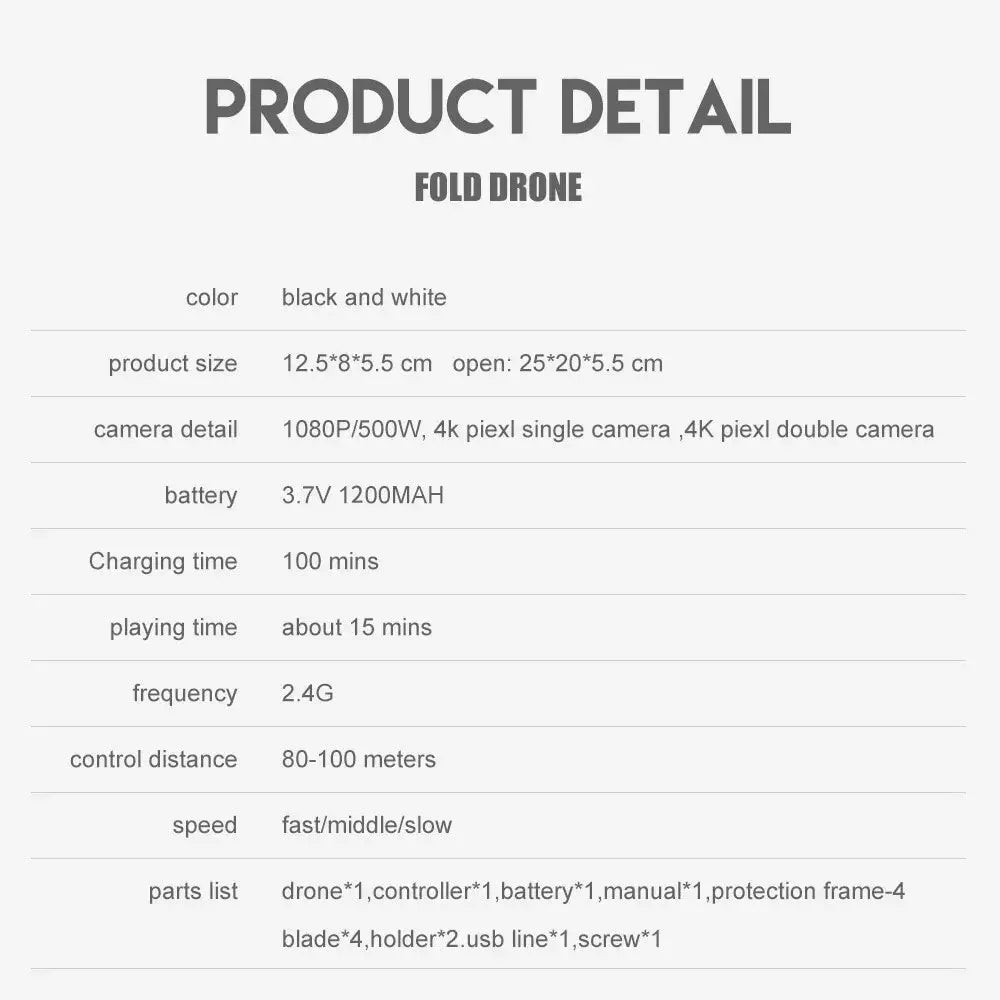 E88Pro Foldable RC Drone with 4K HD Camera – 2024 Model