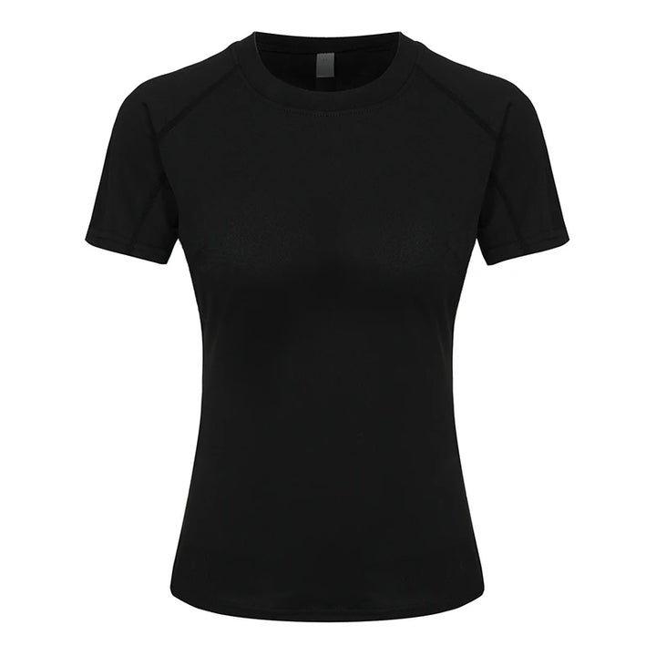 Women’s Compression Short Sleeve Athletic Quick-Dry Workout Shirt