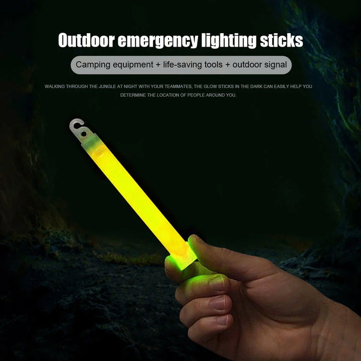 6-Inch Military Survival Glow Sticks for Camping & Emergency Use