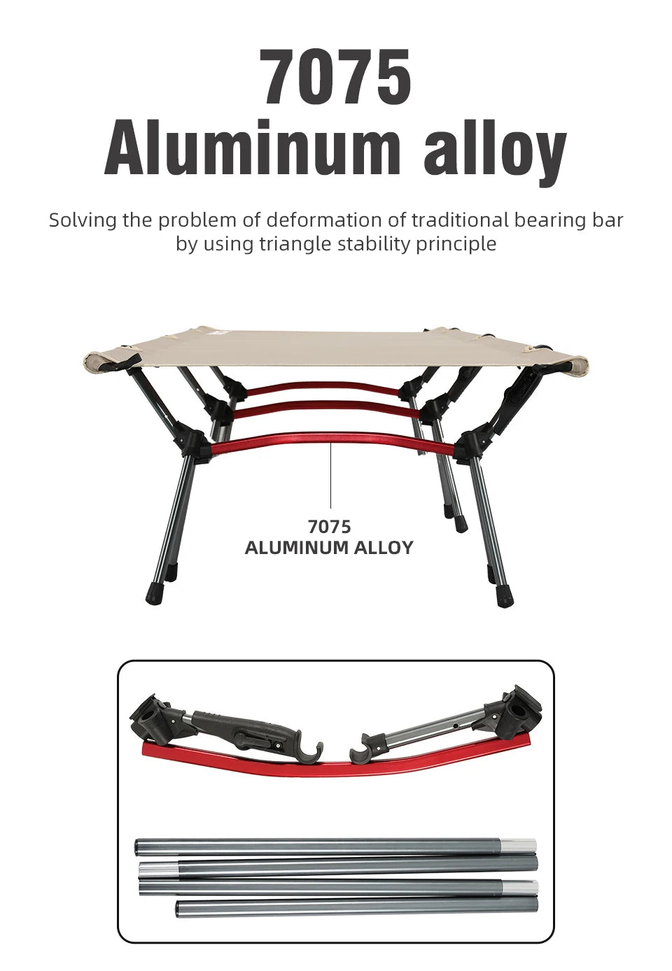 Folding Camping Cot Portable Outdoor Bed for Adults & Kids