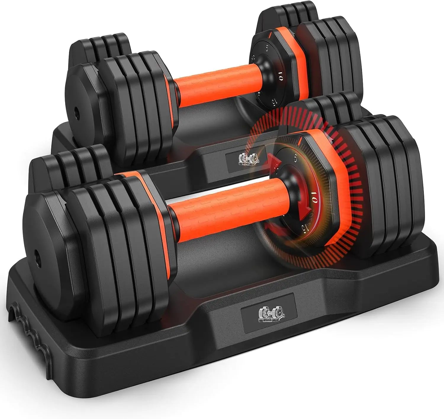 Adjustable Dumbbell Set 25LB – Anti-Slip Handle for Home Fitness