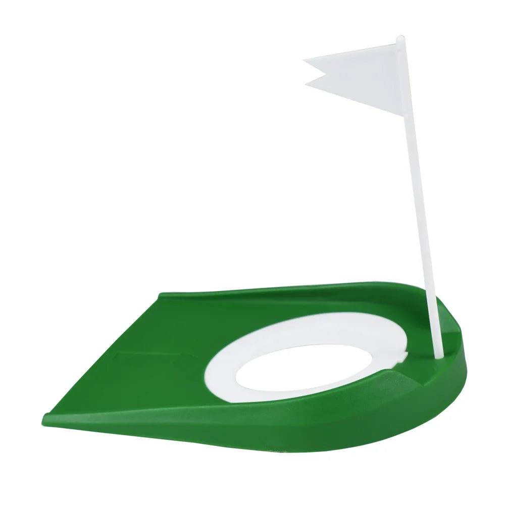 Indoor Golf Putting Trainer with Adjustable Hole & Flag