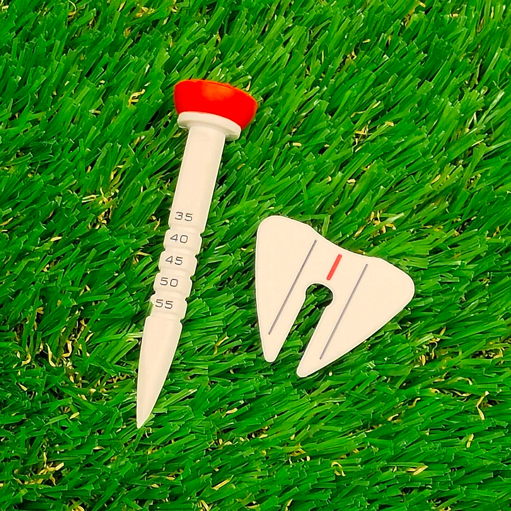 4pcs Adjustable-Height Golf Tees 33–55mm Training Accessories