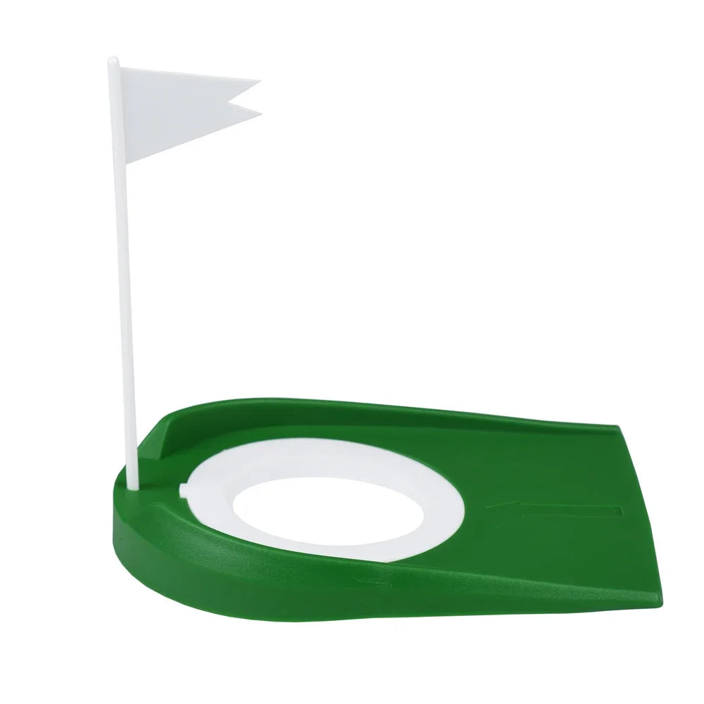 Indoor Golf Putting Trainer with Adjustable Hole & Flag