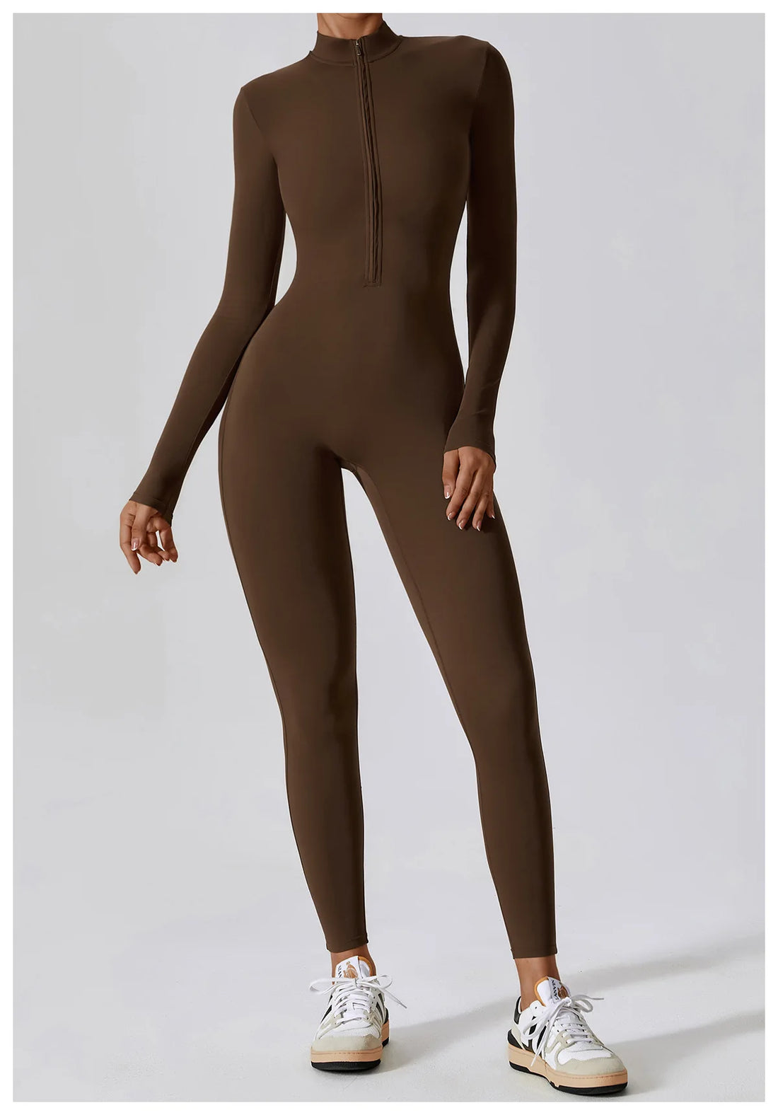 Women’s Summer Zipper Workout Jumpsuit Fitness Yoga Set