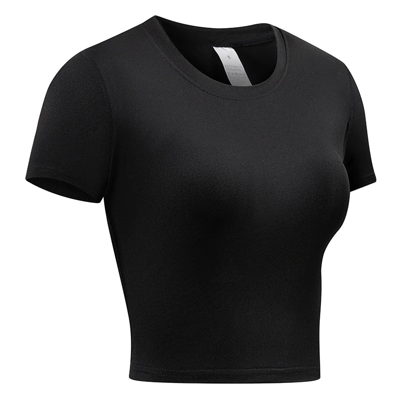 Women’s Compression Short Sleeve Athletic Quick-Dry Workout Shirt