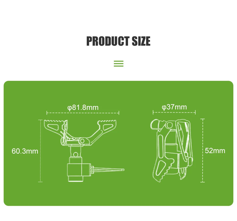 BRS-3000T Ultralight Titanium Camping Stove – 25g Mini Gas Burner