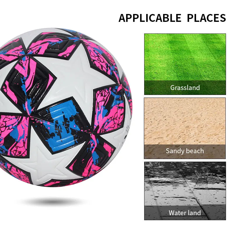 Professional Soccer Ball – Seamless Outdoor Training & Match Football (Size 4 & 5)