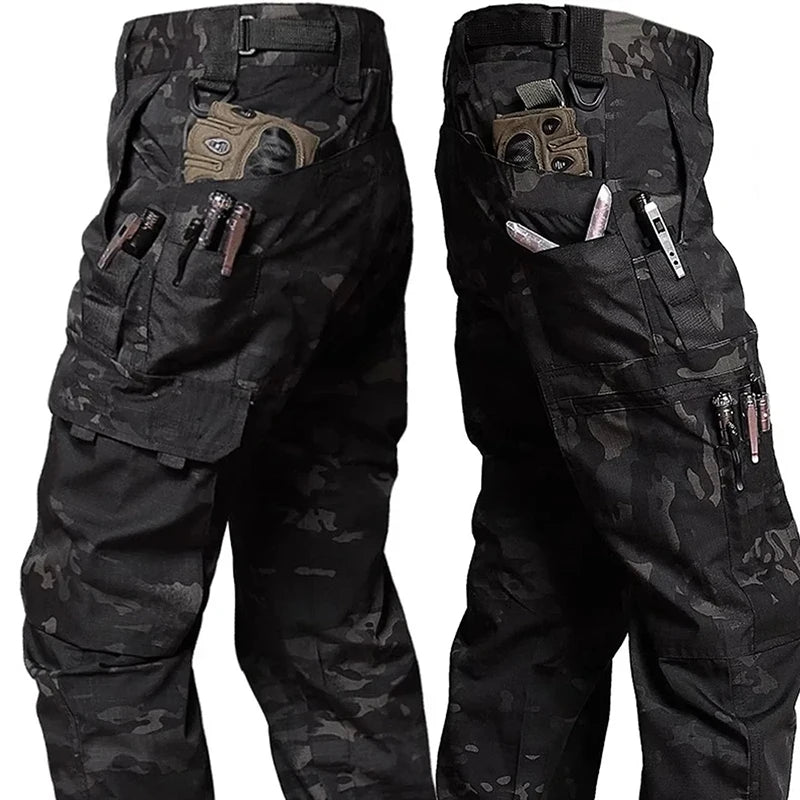 Men’s Tactical Cargo Work Pants Waterproof Outdoor Trousers