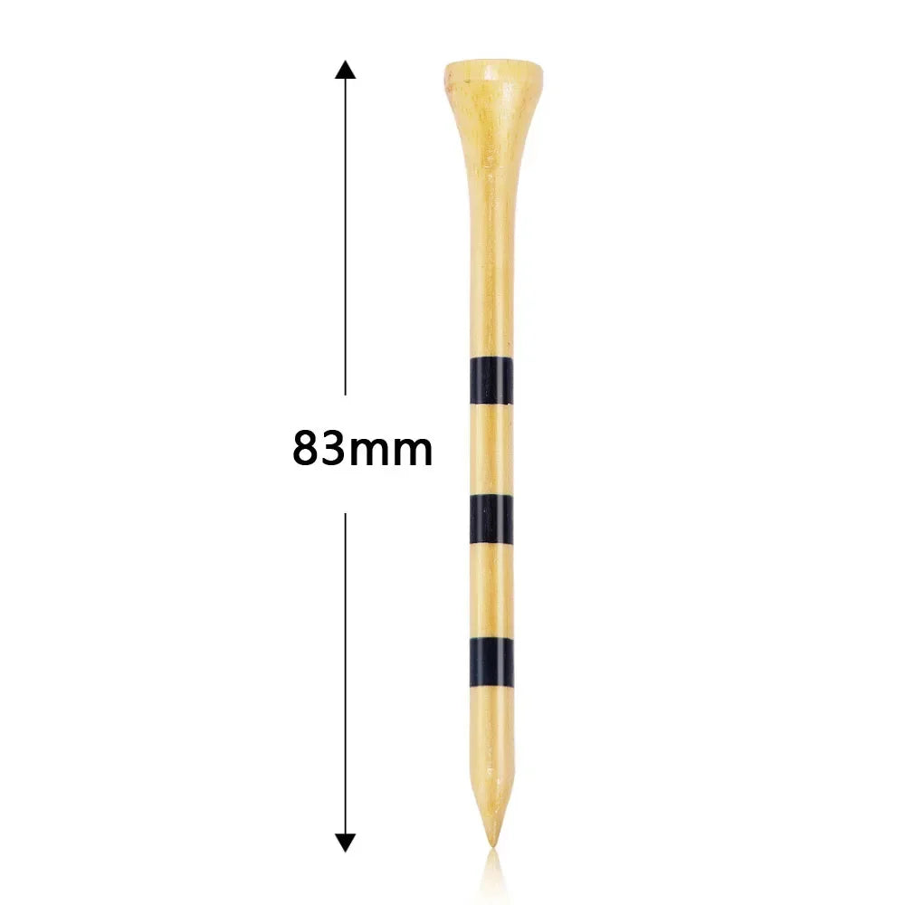 PGM 50pcs Durable Bamboo Golf Tees