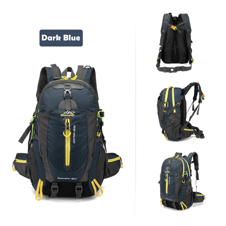40L Water-Resistant Hiking & Travel Backpack Daypack