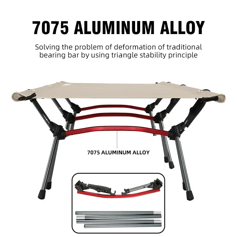 Folding Camping Cot Portable Outdoor Bed for Adults & Kids