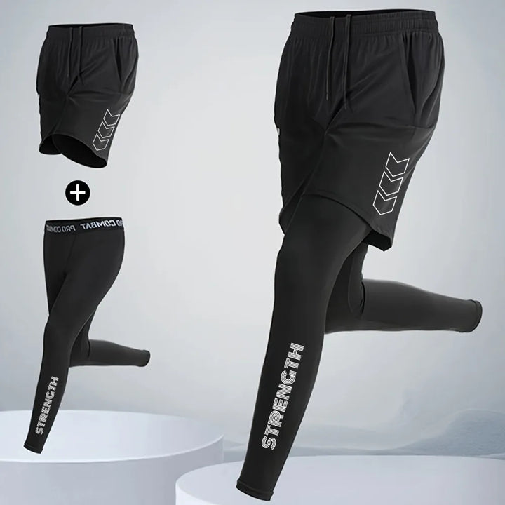 Men’s Quick-Dry Compression Running & Training Pants