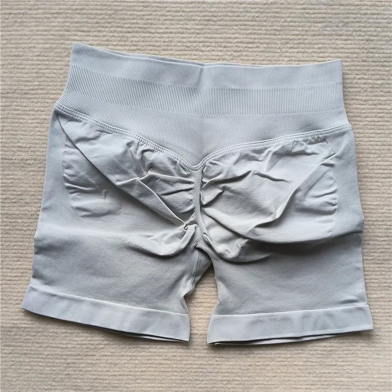 Women’s Scrunch Butt Gym Shorts – Seamless Biker & Yoga Athletic Shorts