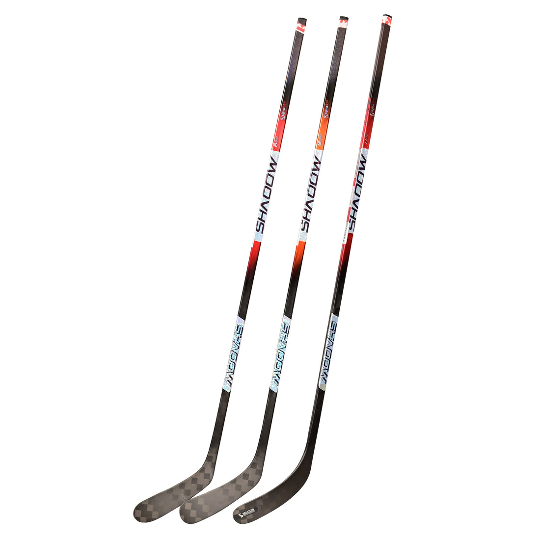 3-Pack FT8 PRO Ice Hockey Sticks – Carbon Fiber with Grip