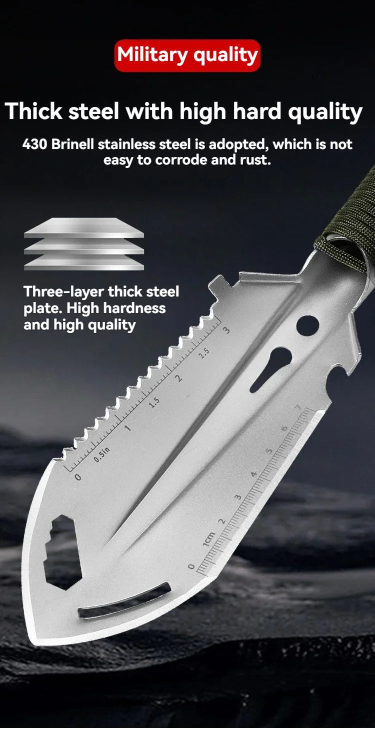 Portable Multifunctional Camping Shovel – Survival, Hiking & Garden Tool