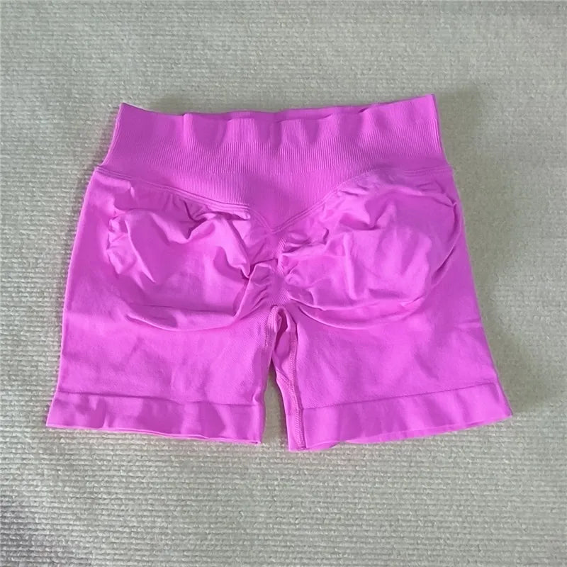 Women’s Scrunch Butt Gym Shorts – Seamless Biker & Yoga Athletic Shorts