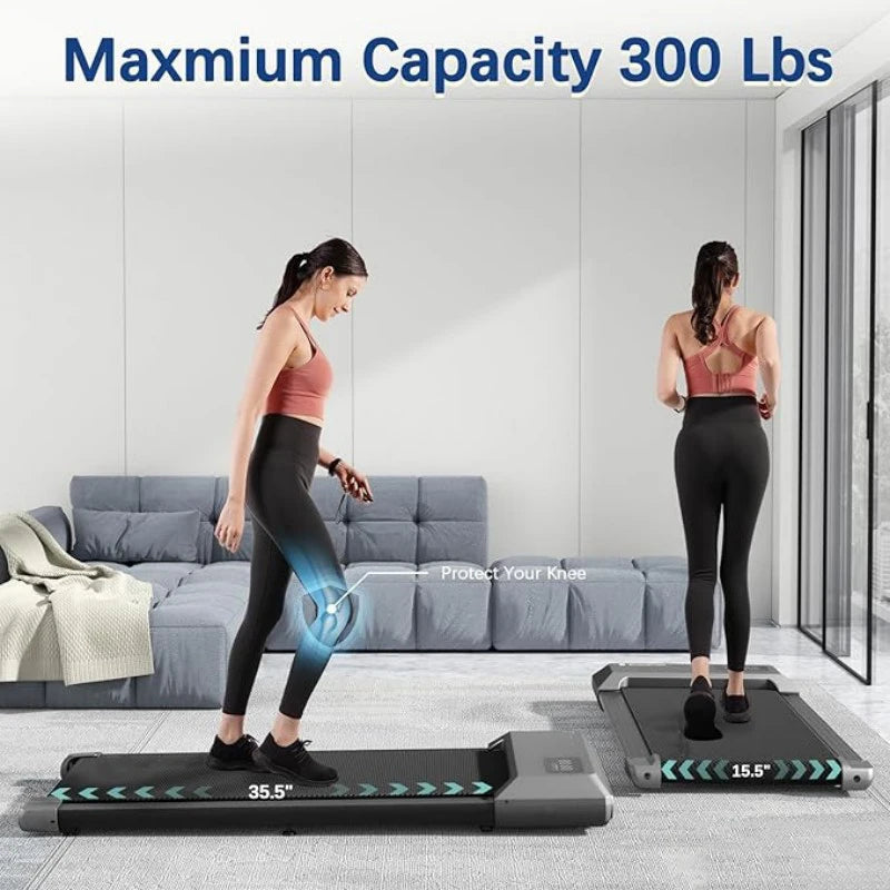 300lbs 2.5HP Treadmill – 2-in-1 Walking & Running Fitness Machine