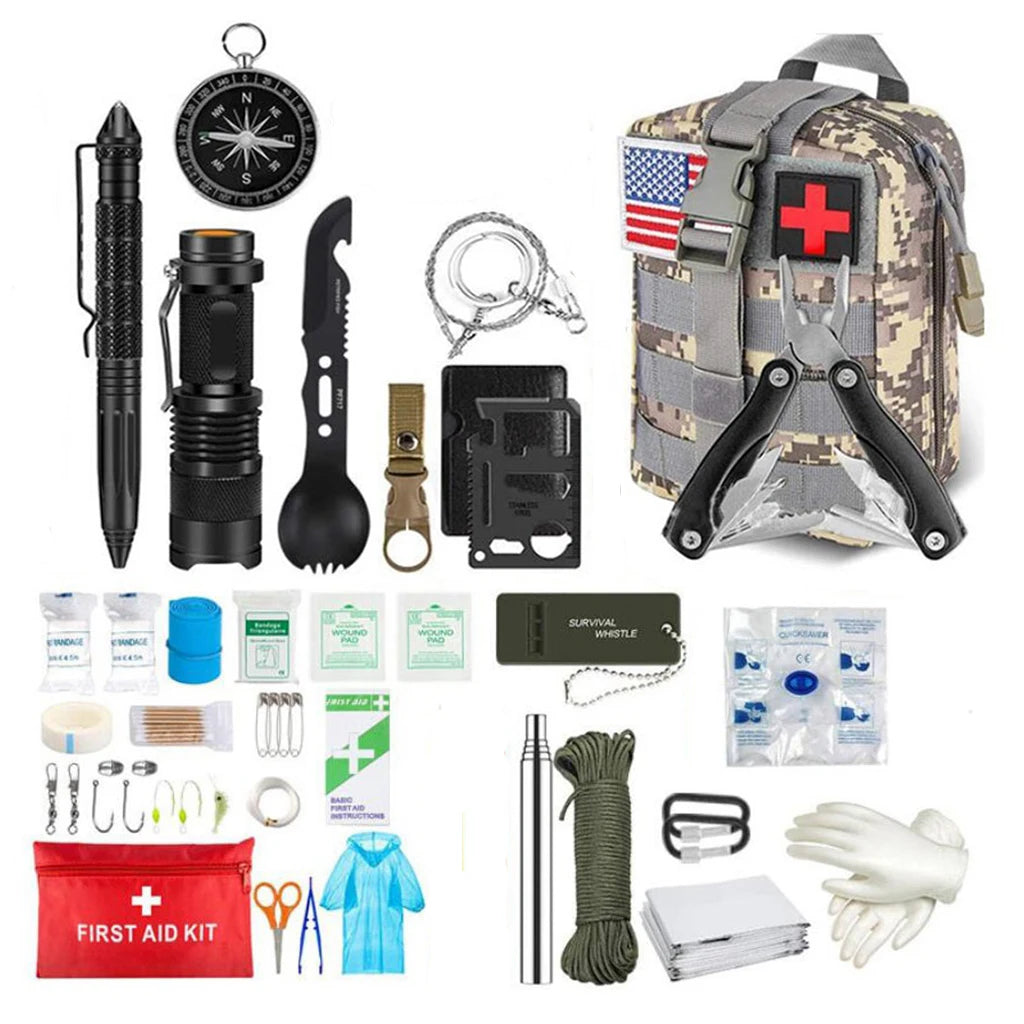 Survival First Aid Kit – Full Molle Emergency & Trauma Bag for Outdoors