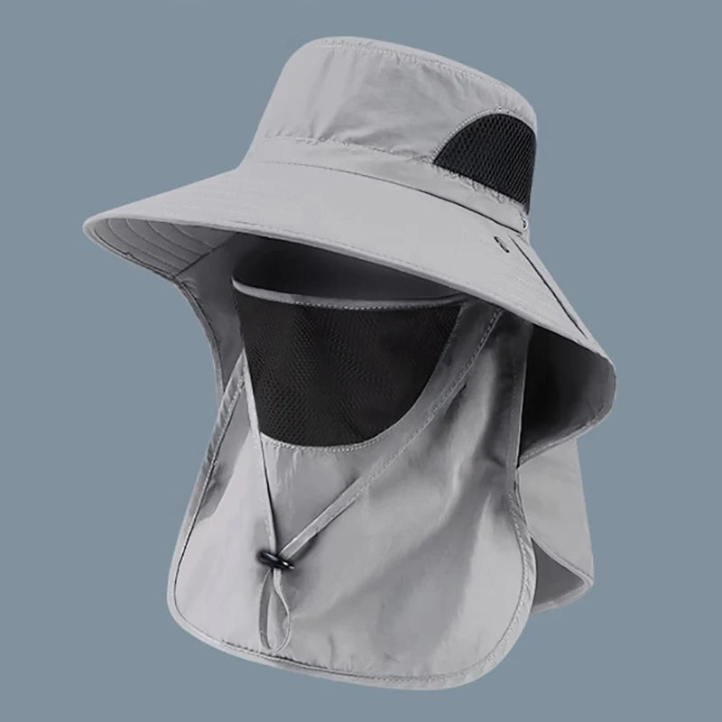 Summer UV Protection Sun Hat with Neck Flap for Outdoor Activities
