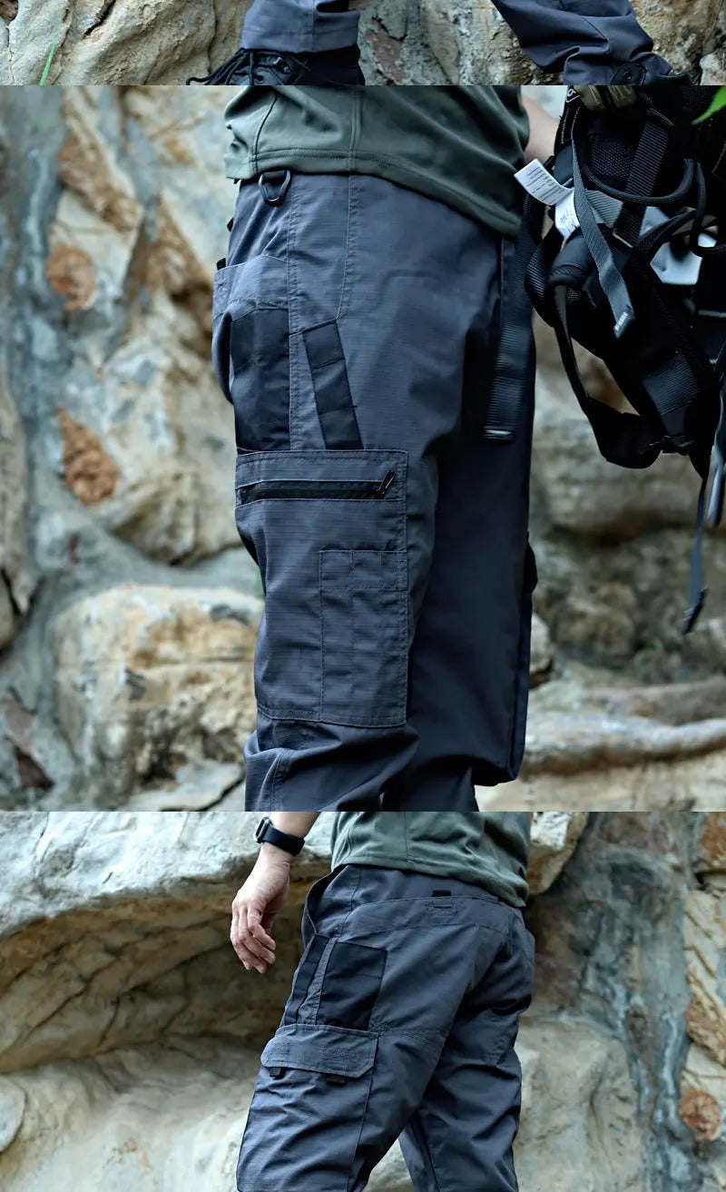 Men’s Tactical Cargo Work Pants Waterproof Outdoor Trousers