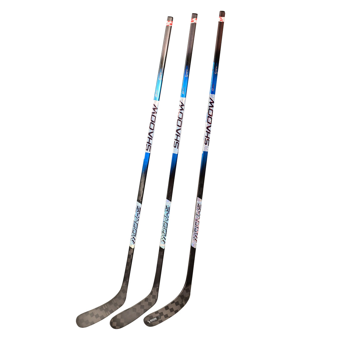 3-Pack FT8 PRO Ice Hockey Sticks – Carbon Fiber with Grip