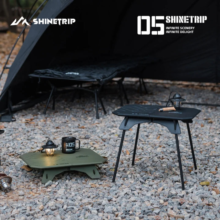 ShineTrip 05 Ultralight Camping Table – Folding Dual-Purpose Portable Table