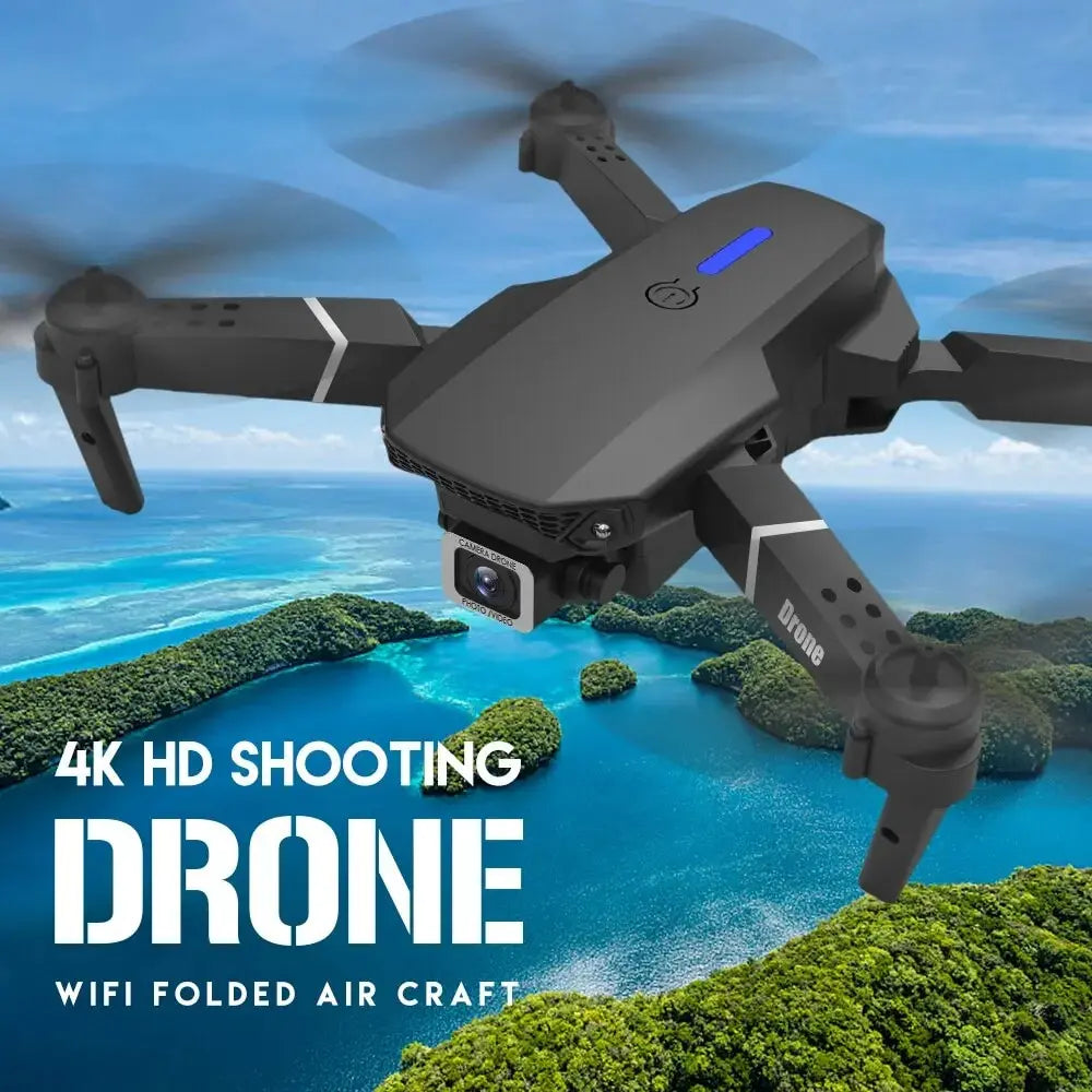 E88Pro Foldable RC Drone with 4K HD Camera – 2024 Model
