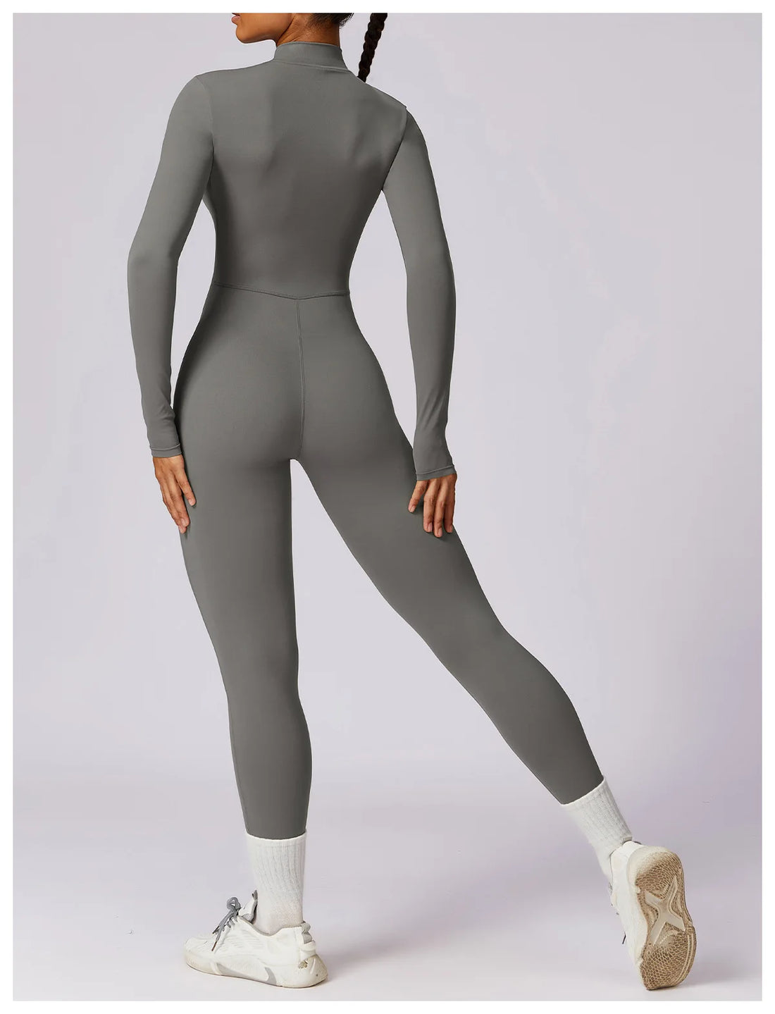 Women’s Summer Zipper Workout Jumpsuit Fitness Yoga Set