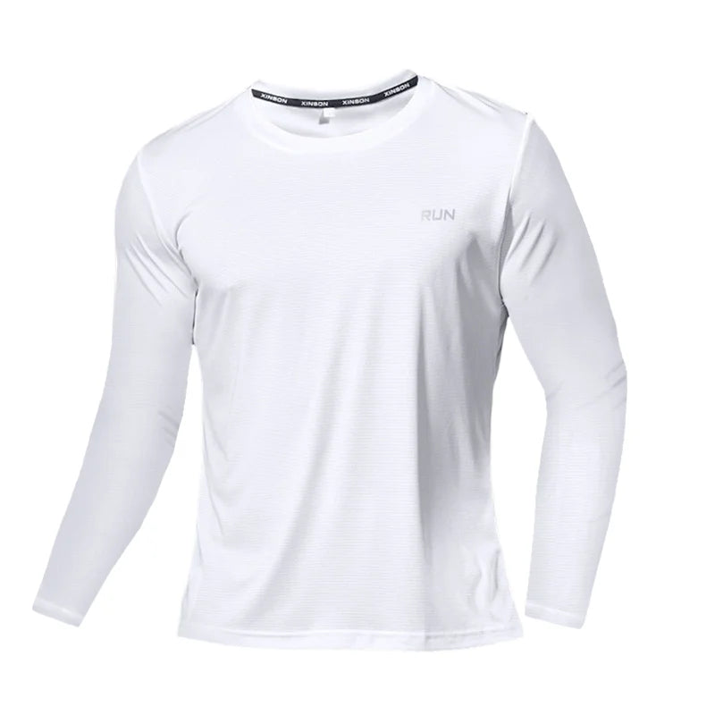 Men’s Ice Silk Long Sleeve Quick-Dry Sun Protection Shirt