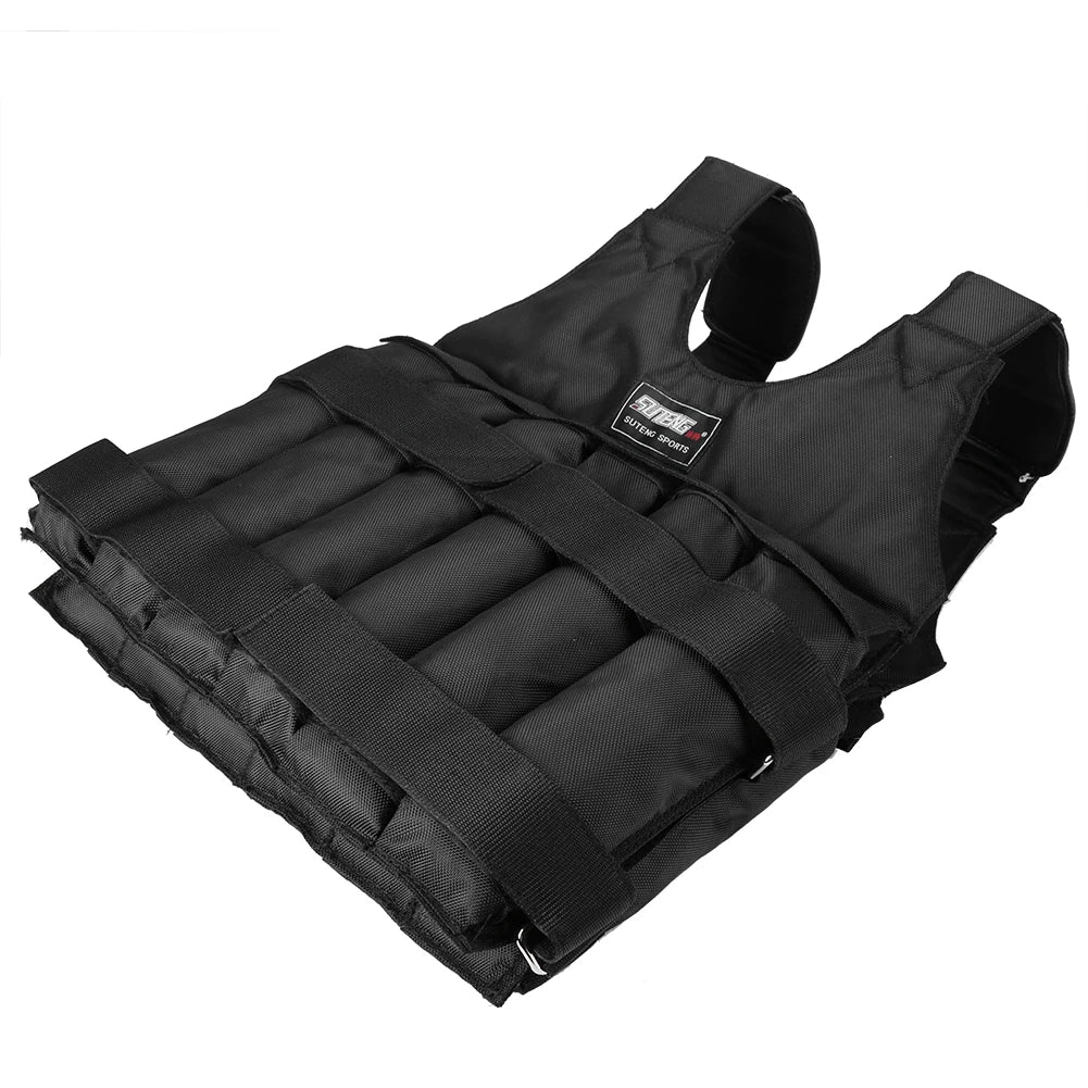 Adjustable Weighted Vest – 3/15/35kg Fitness Training & Running Jacket