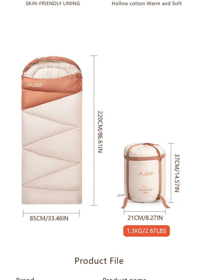 BISINNA Ultralight 4 Season Warm Camping Sleeping Bag