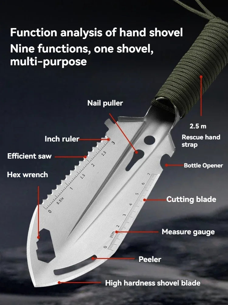 Portable Multifunctional Camping Shovel – Survival, Hiking & Garden Tool