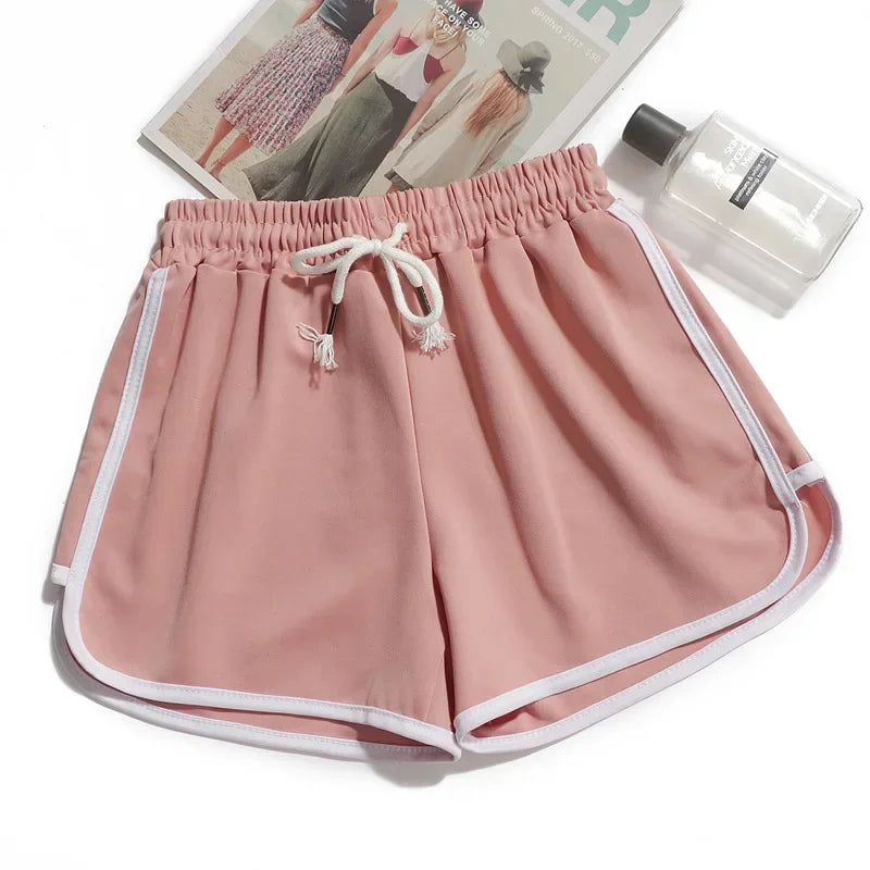 Women’s Yoga Shorts Loose Mid-Waist Breathable Wide-Leg