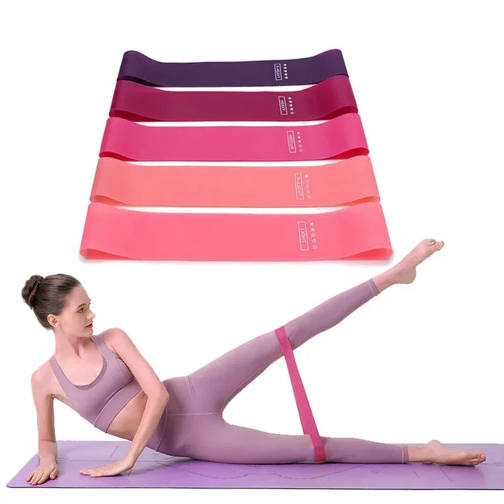 Portable Resistance Bands – Rubber Elastic Bands for Yoga, Gym & Pilates