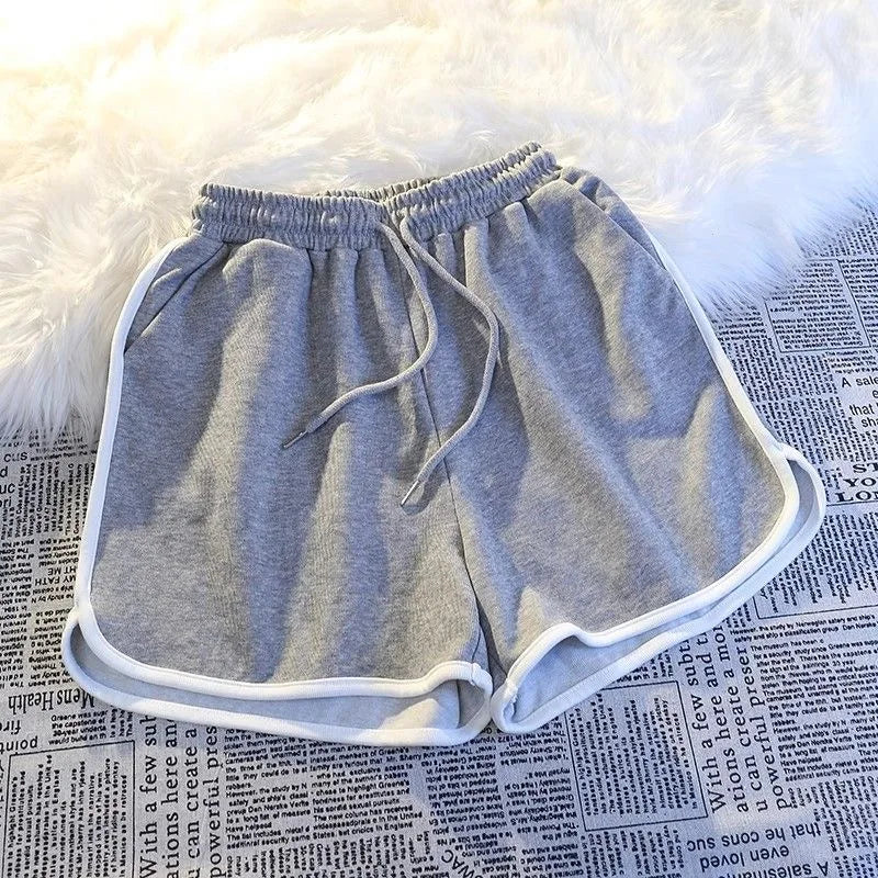 Women’s Yoga Shorts Loose Mid-Waist Breathable Wide-Leg