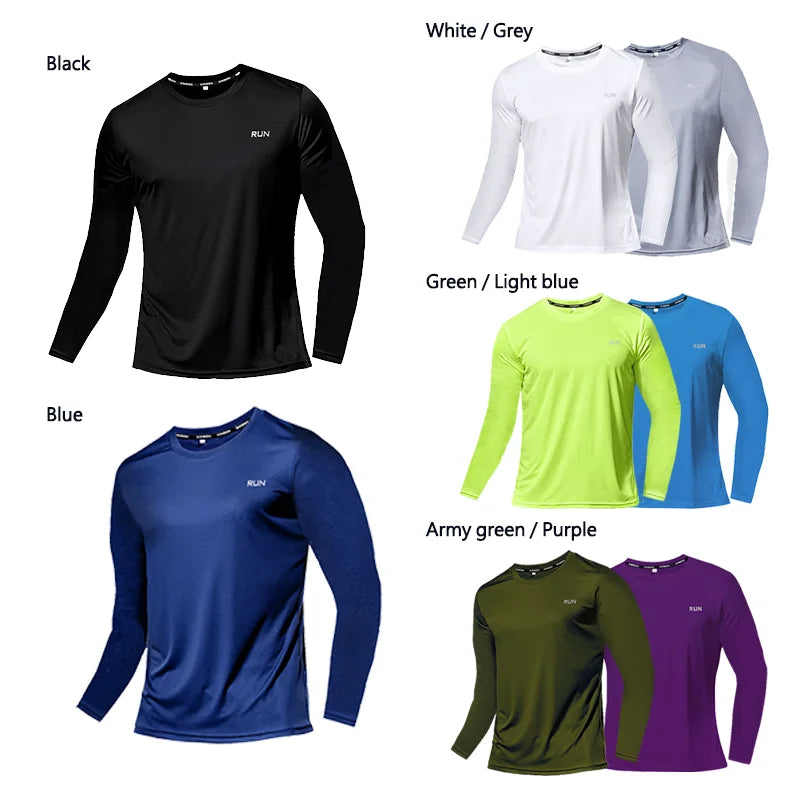 Men’s Ice Silk Long Sleeve Quick-Dry Sun Protection Shirt