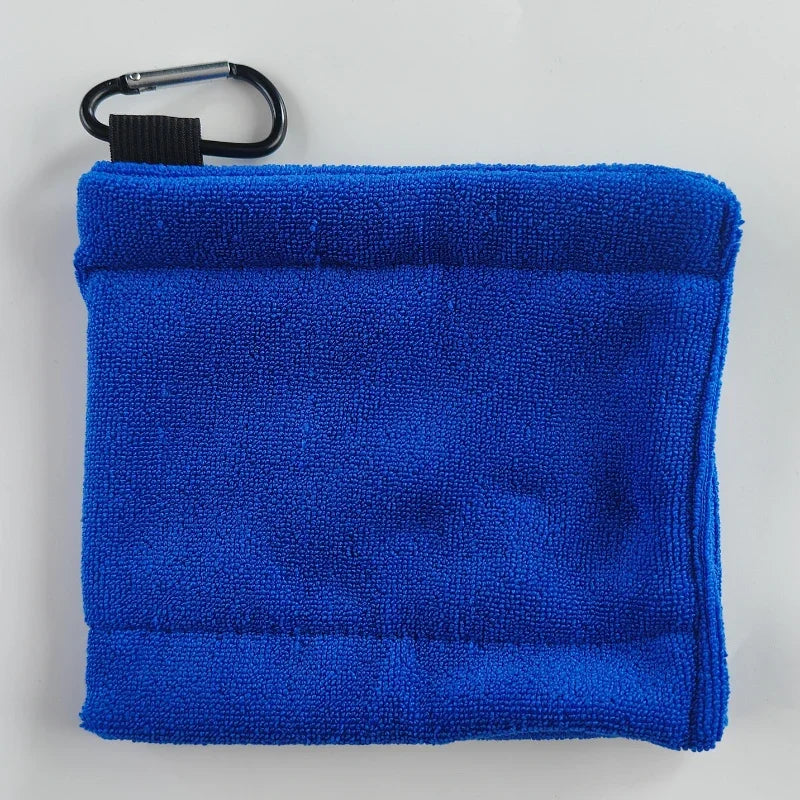 PGM Microfiber Golf Ball Cleaning Towel with Carabiner Hook