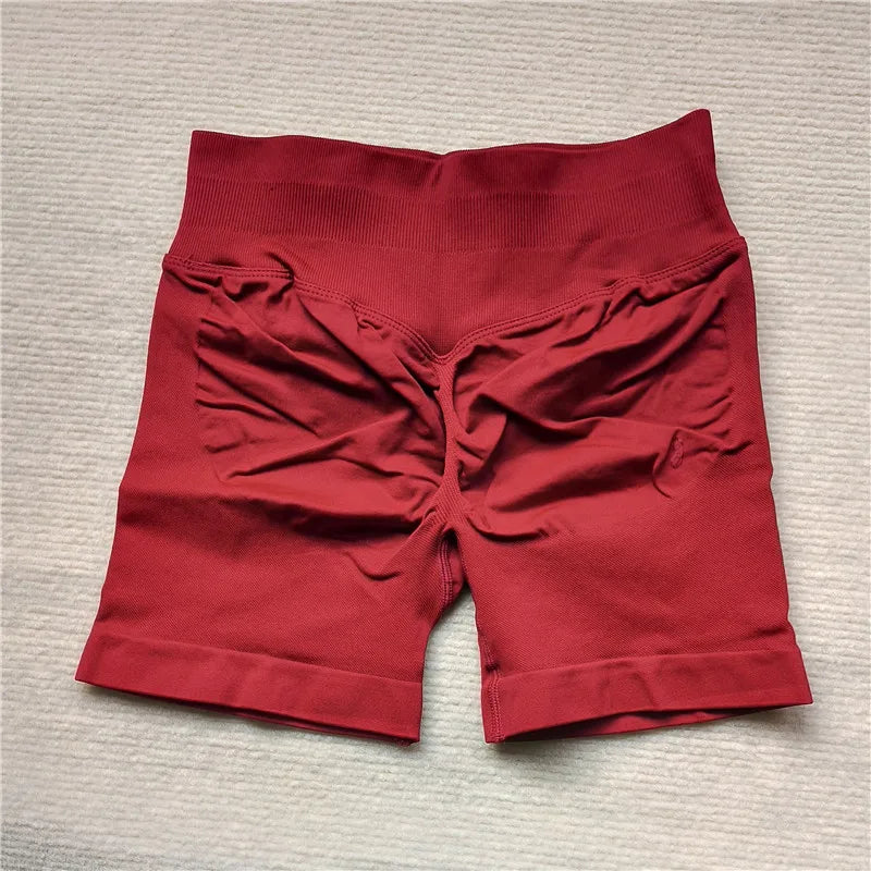 Women’s Scrunch Butt Gym Shorts – Seamless Biker & Yoga Athletic Shorts