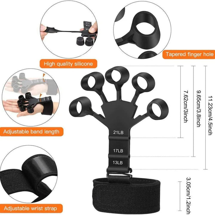 Finger Gripper Hand Strengthener with 6 Resistance Levels