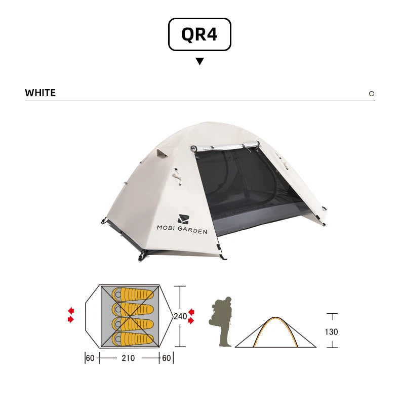 MOBI GARDEN Camping Tent – Waterproof, Sun-Protected & Easy Setup