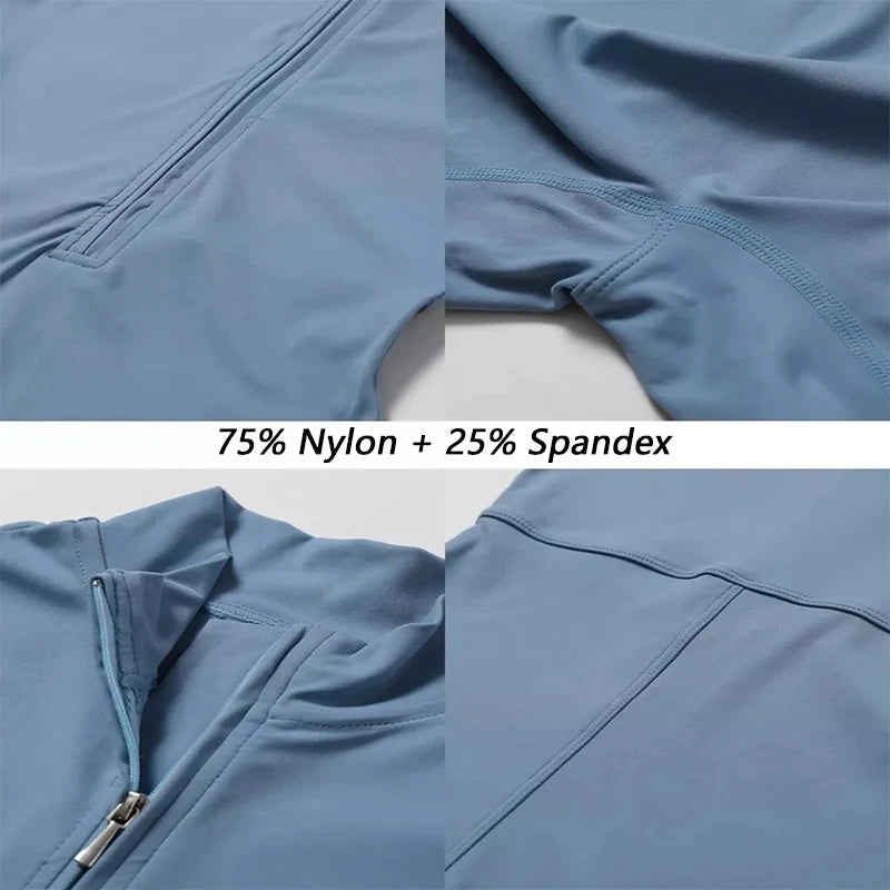 Women’s Summer Zipper Workout Jumpsuit Fitness Yoga Set