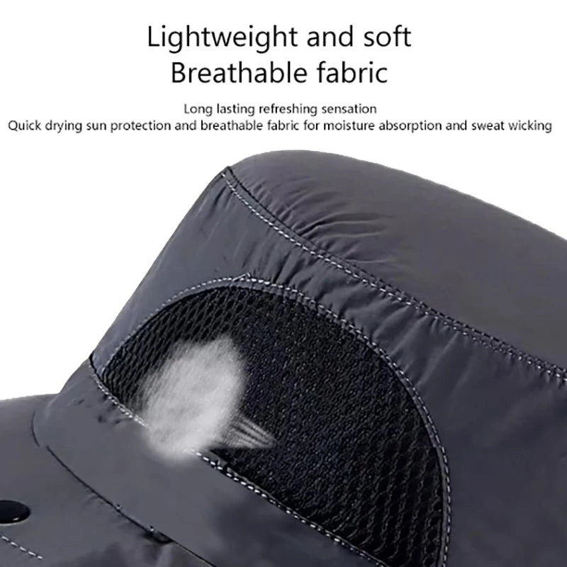 Summer UV Protection Sun Hat with Neck Flap for Outdoor Activities