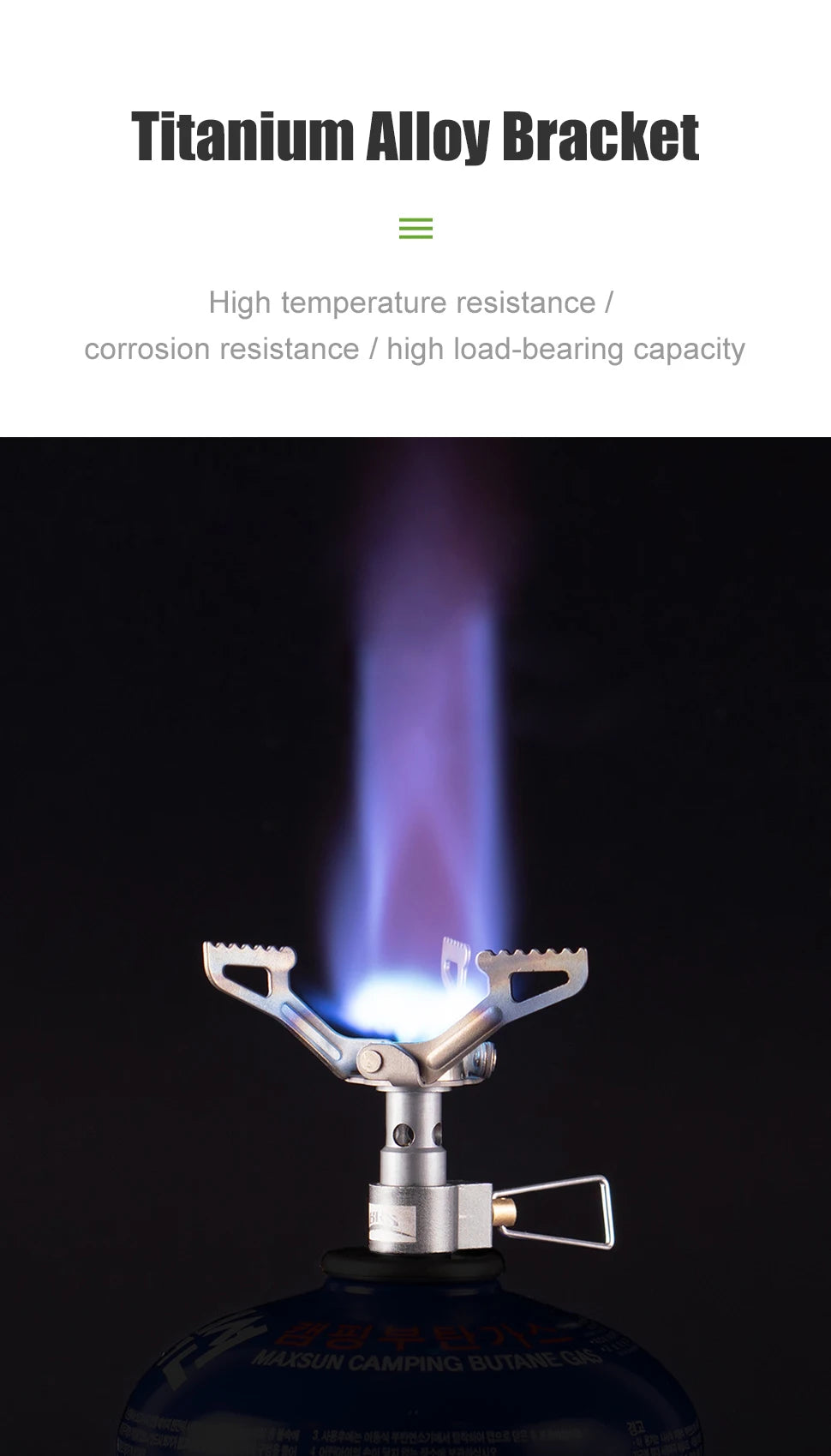 BRS-3000T Ultralight Titanium Camping Stove – 25g Mini Gas Burner